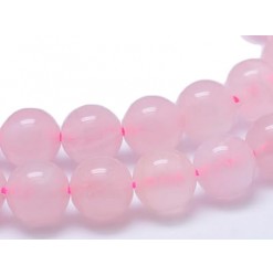 perles de quartz rose