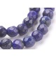 perles de lapis lazuli facettée