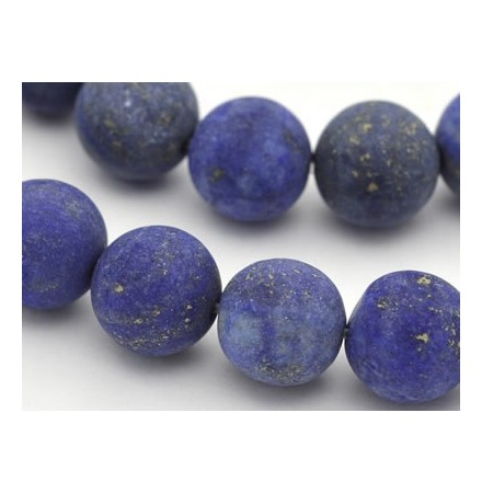 lapis lazuli perles givrées