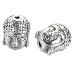 perles tête de bouddha métal