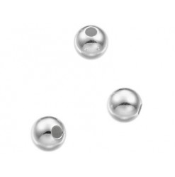 perles 5mm en argent