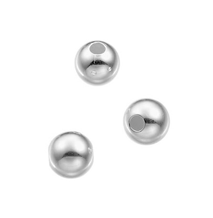perles en argent rondes