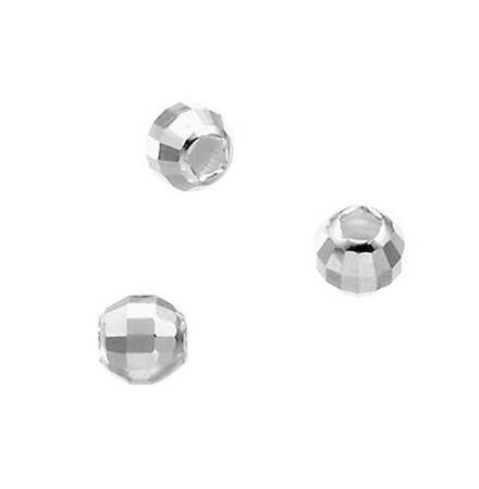 perles rondes en argent disco