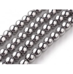 perles electroplated argenté