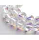 perles electroplated blanches