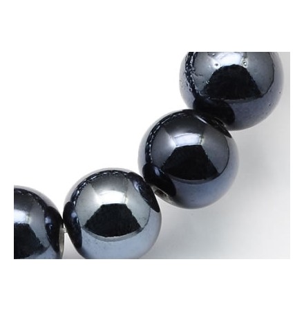 perles noires en porcelaine