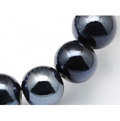 perles noires en porcelaine