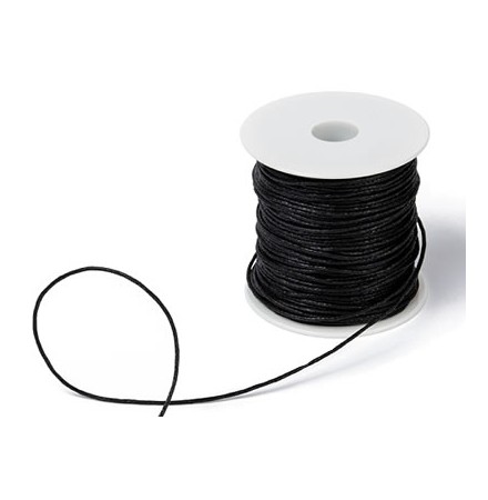 bobine de fil coton noir