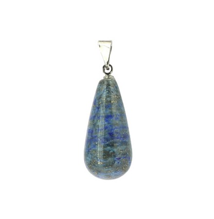 pendentif de lapis lazuli pierre polie