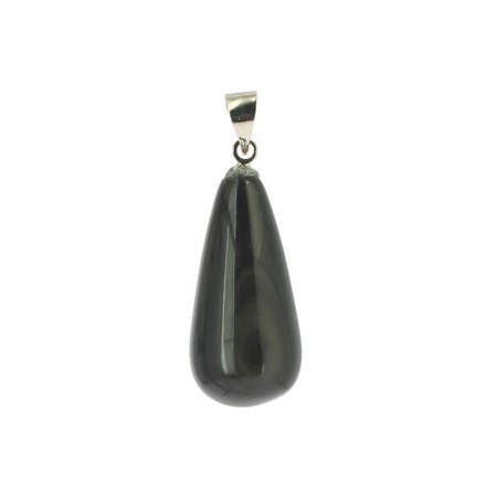 pendentif pierre obsidienne oeil céleste