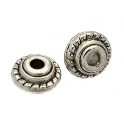 rondelles métal strié pour création bijoux