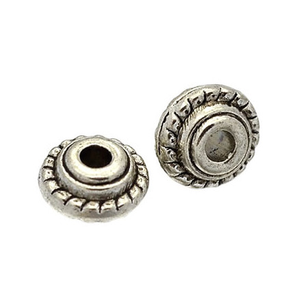 rondelles métal strié pour création bijoux