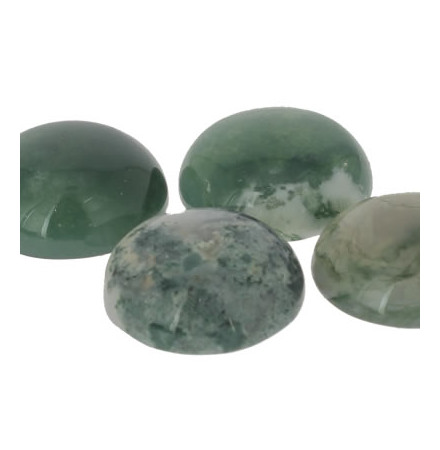 agate mousse cabochon pierre