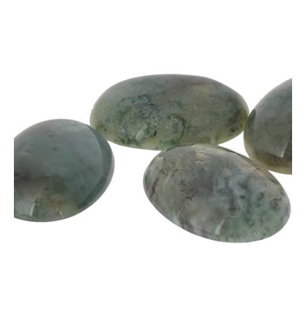 cabochon pierre agate mousse