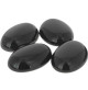 cabochons pierre agate noire