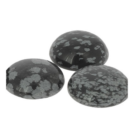 obsidienne neige cabochon