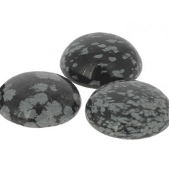 obsidienne neige cabochon