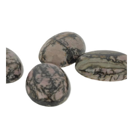cabochon pierre rhodonite