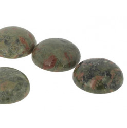 unakite cabochon pierre