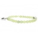 bracelet perles et coeur jade de chine