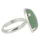 aventurine bague pierre et argent