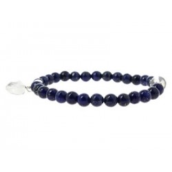 bracelet perles et coeur lapis lazuli