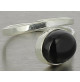 bague agate noire et argent