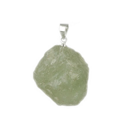 pendentif pierre brut de jade de chine