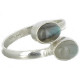 bague labradorite cabochon et argent