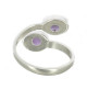 bague améthyste en argent