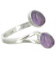 bague argent cabochon améthyste