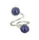 bague lapis lazuli sur argent
