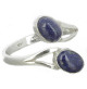 bague argent lapis lazuli