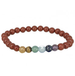 jaspe rouge bracelet perles chakras