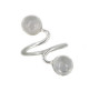 bague quartz rose et argent