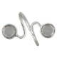 quartz rose bague argent