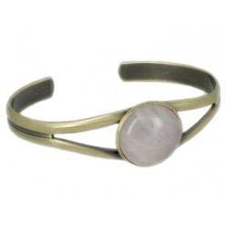 bracelet bangle quartz rose
