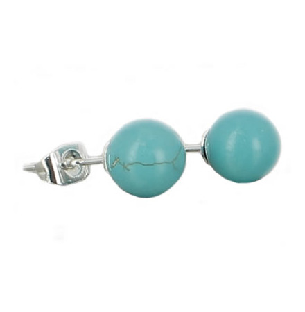 turquoise puces oreilles