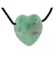 pendentif fluorine pierre coeur