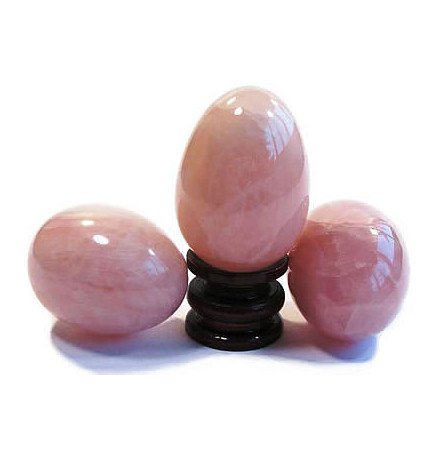 oeuf pierre quartz rose