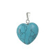 turquoise pendentif coeur