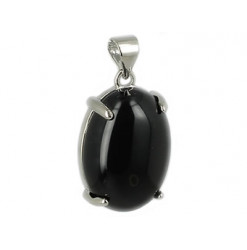obsidienne noire pendentif trendy