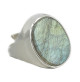 bague argent labradorite