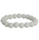 bracelet pierre de lave blanche