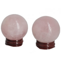 quartz rose boule ou sphère