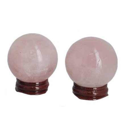 quartz rose boule ou sphère