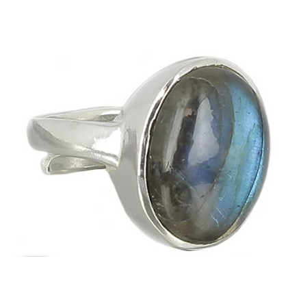 bague labradorite et argent