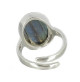 labradorite bague argent