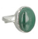 bague malachite et argent
