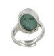 malachite bague argent